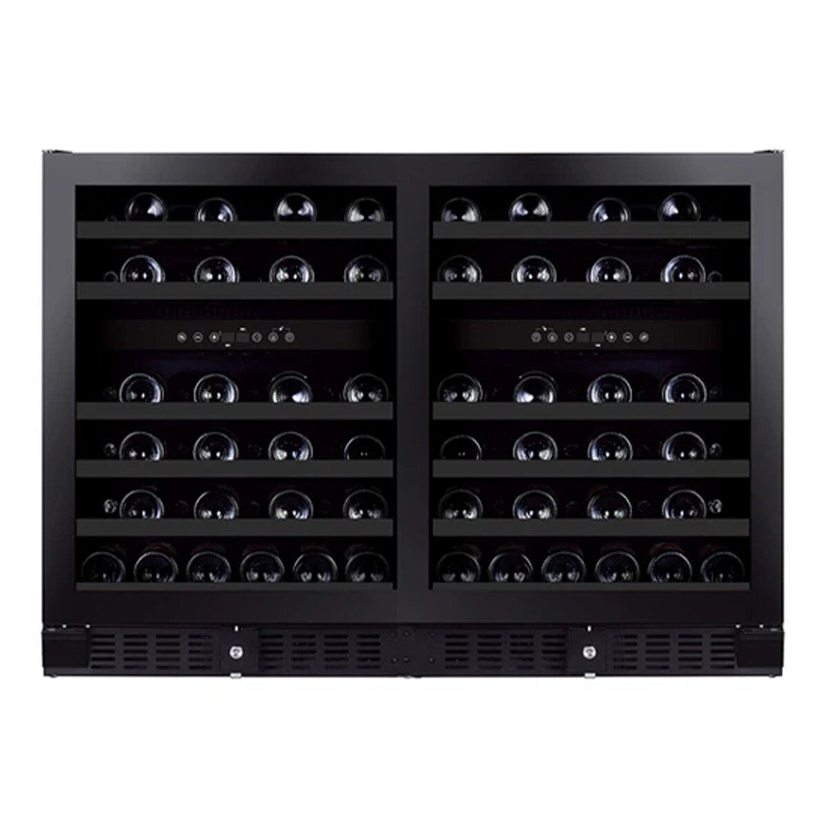 Grand Cru 96 Bottle Multi Zone Wine Fridges Black GCWF92MZBLK