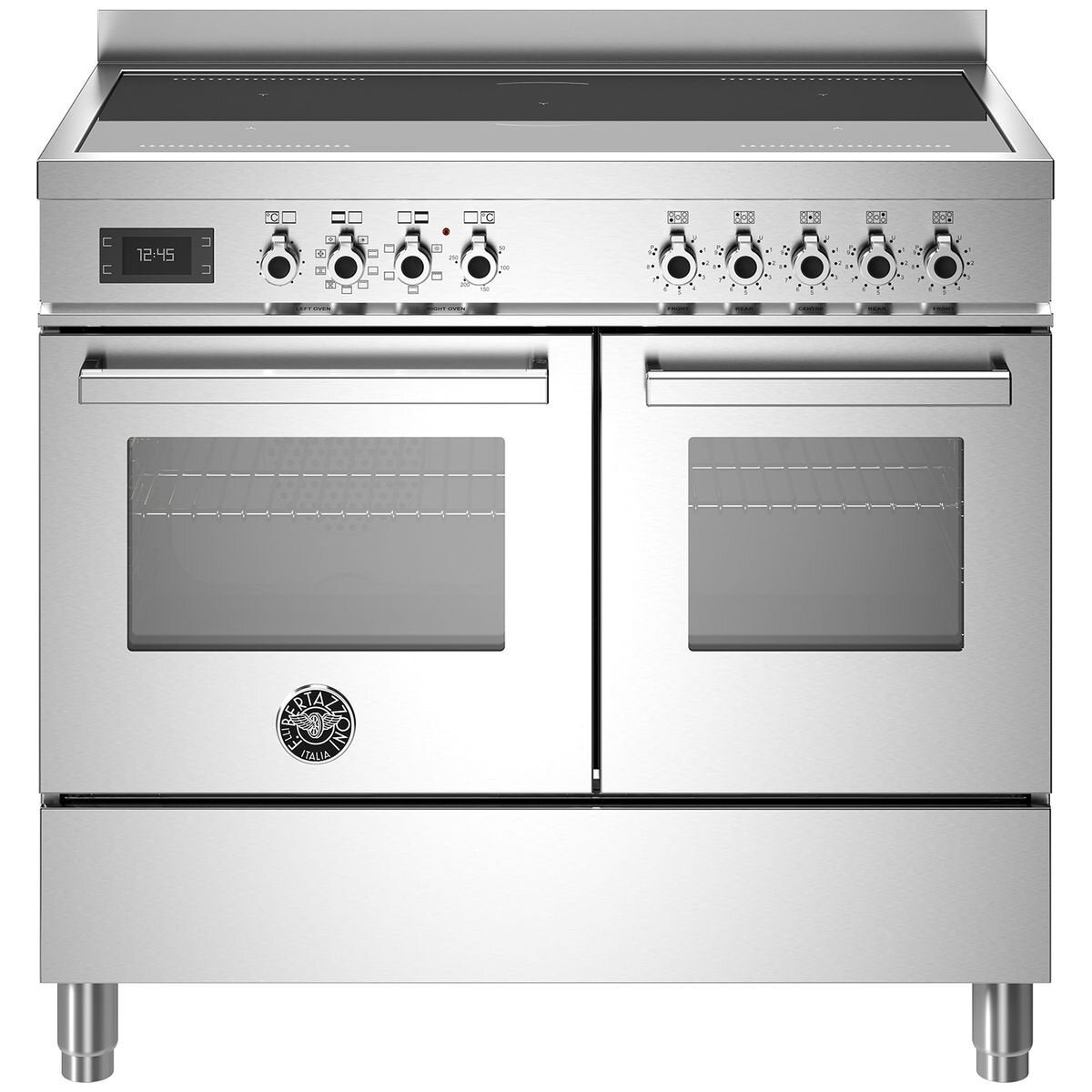 Bertazzoni 100cm Stainless Steel Induction Freestanding Double Oven PRO105I2EXT