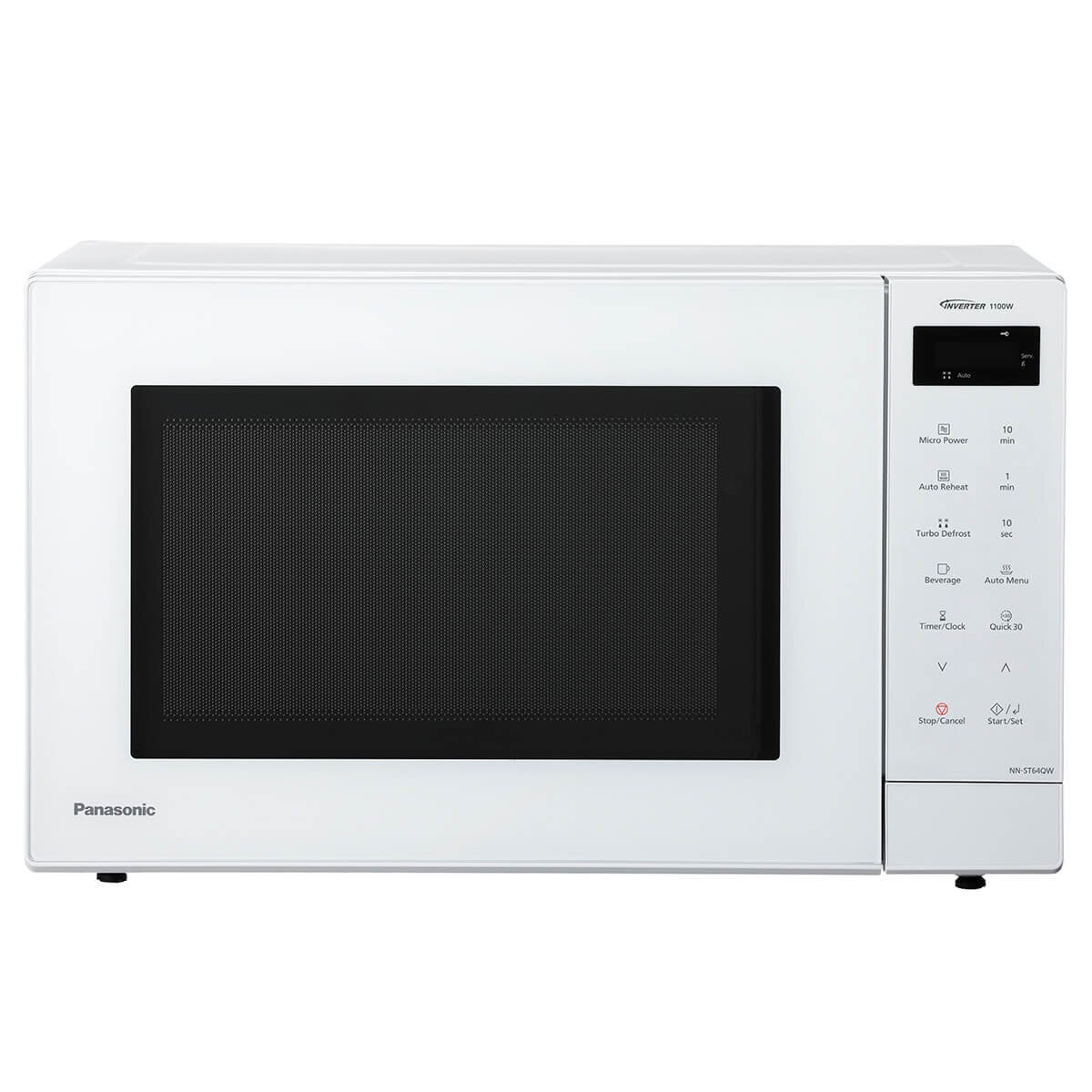 Panasonic 32L Inverter 1100W Microwave White NN-ST64QWQPQ