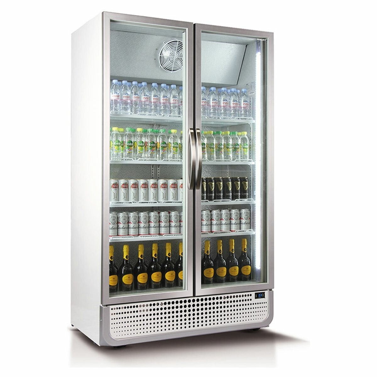 Husky 975L Glass Double Door Fridge C10PRO-H-WH-AU-HU
