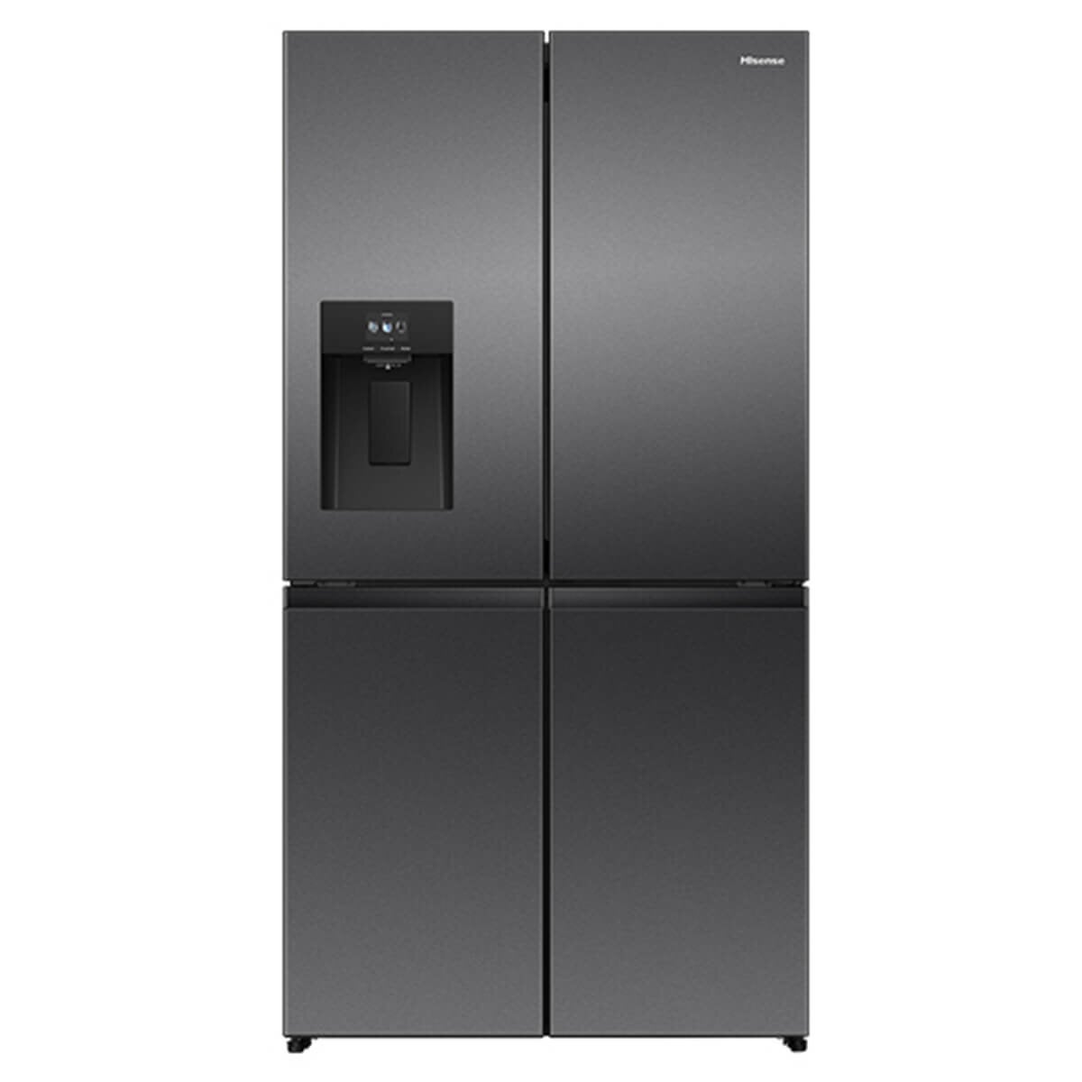 Hisense 615L PureFlex French Door Fridge with Ice and Water Dispenser Dark Stainless HRCD615TBW