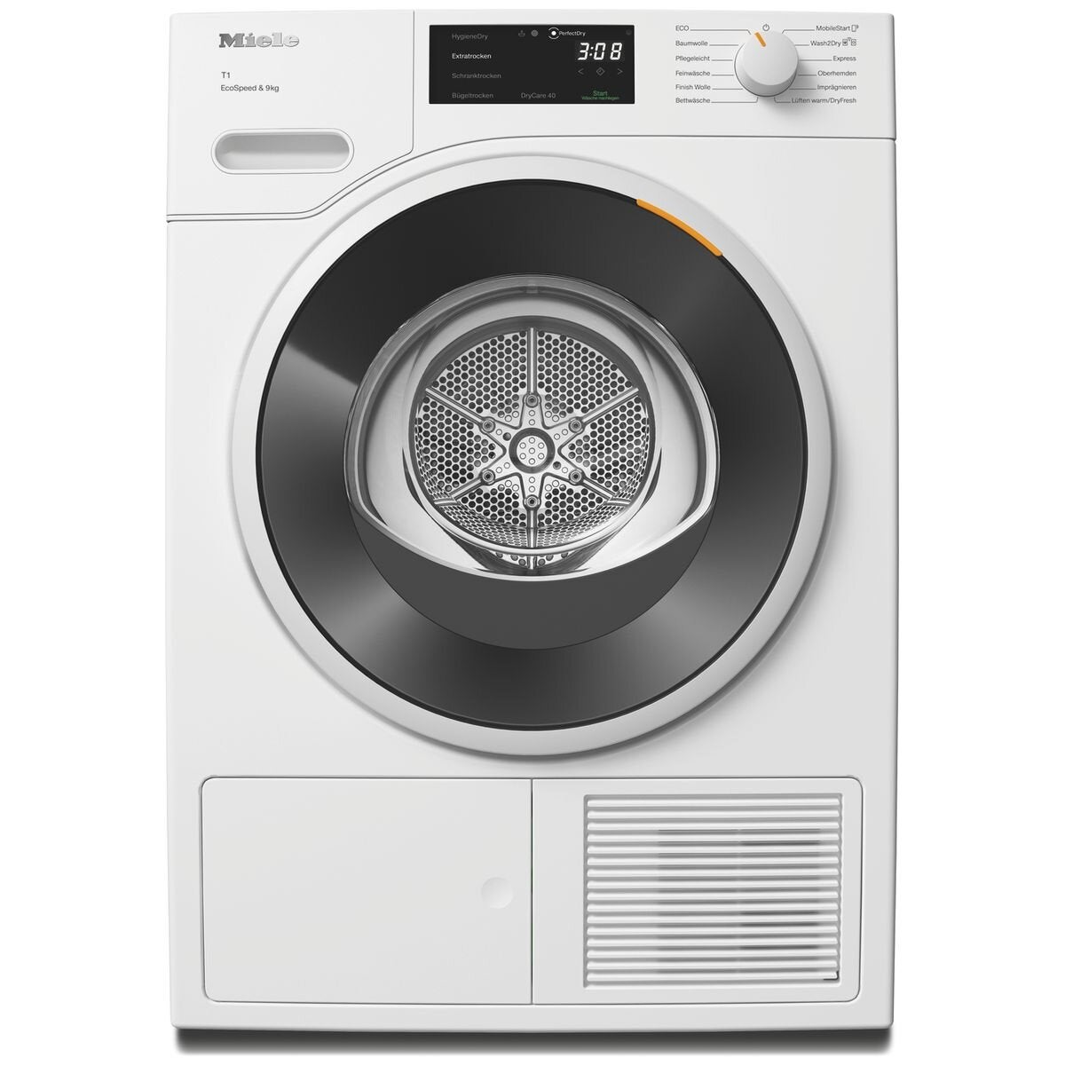 Miele T1 9kg Heat Pump Dryer with DryCare40 TWD640WP
