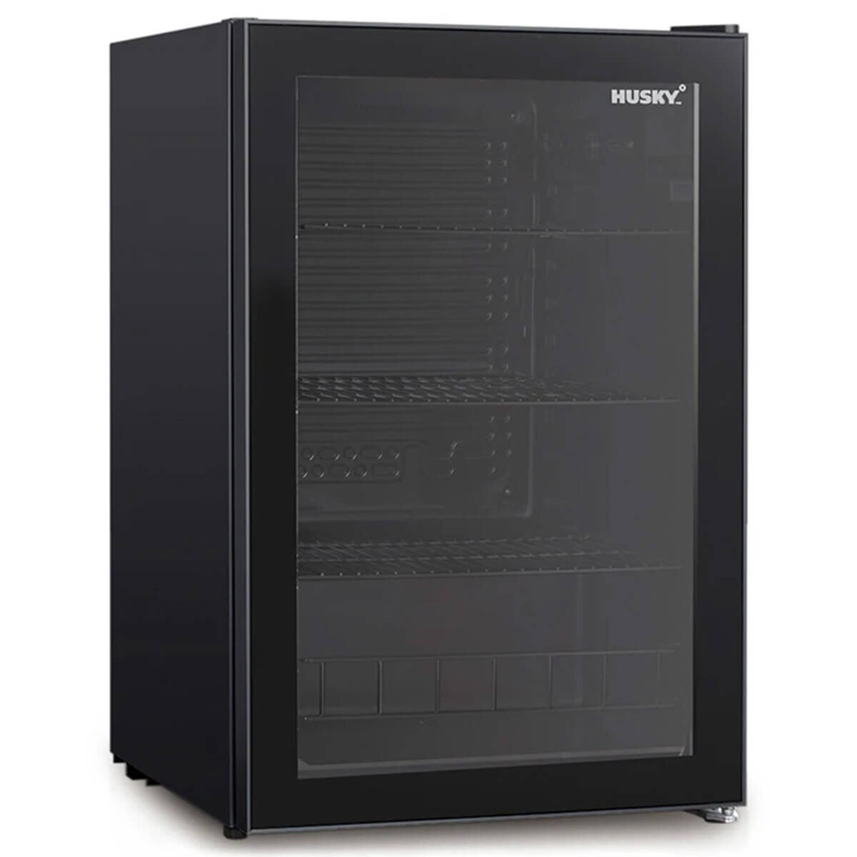Husky 130L Undercounter Bar Fridge Black HUS130HDBLK