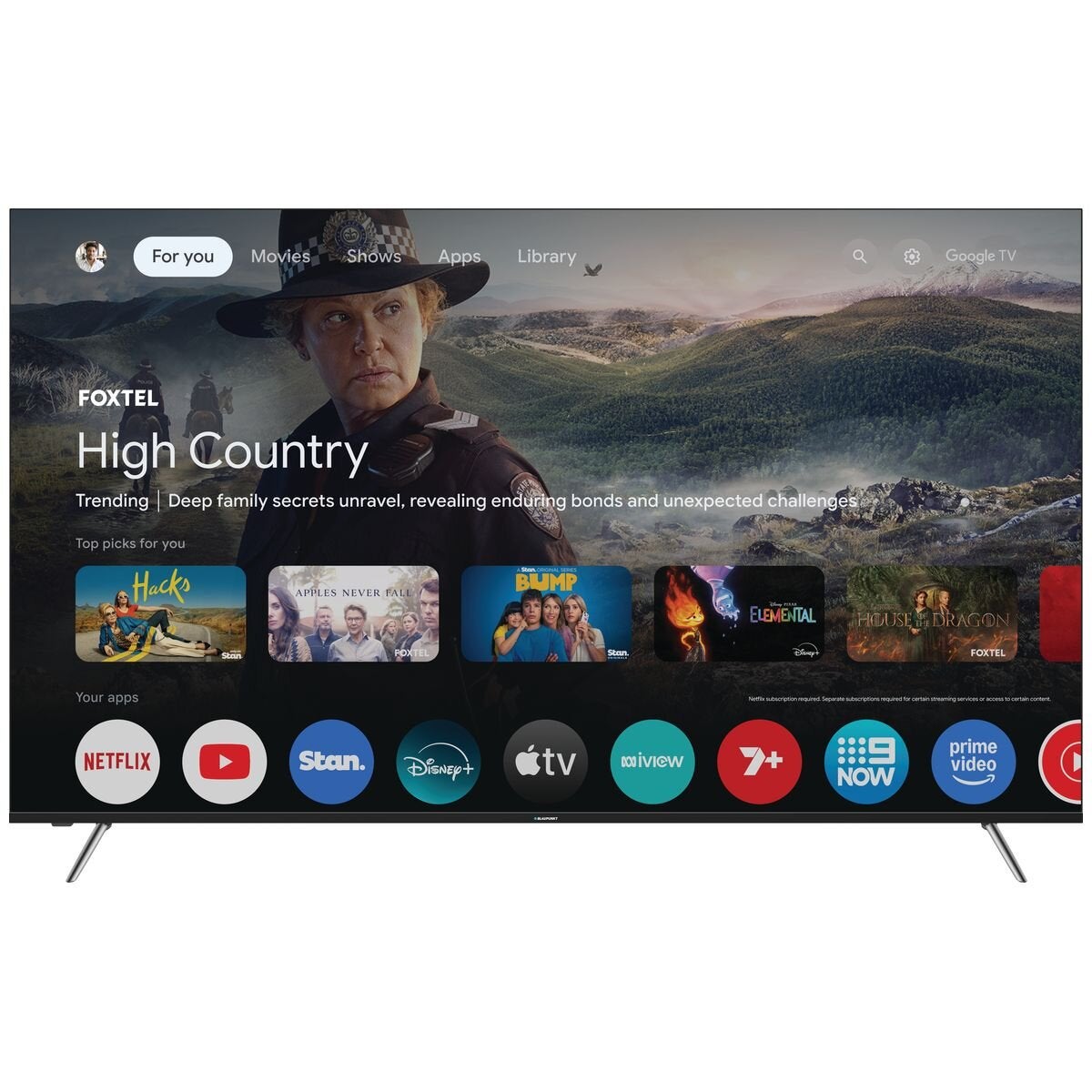Blaupunkt 75 Inch 4K Smart Mini LED Google TV BP750USG60100 [2025]