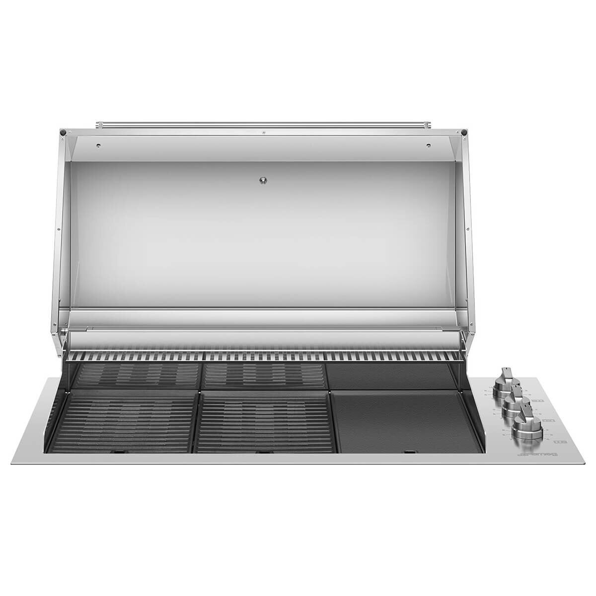 Smeg 120cm Universale 3 Burner Electric BBQ with Stainless Steel Lid BBQE12X