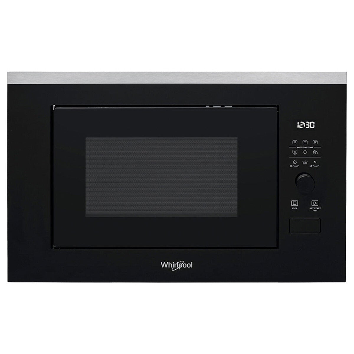 Whirlpool 25L 900W Built-In Microwave Black WMF250GAUS