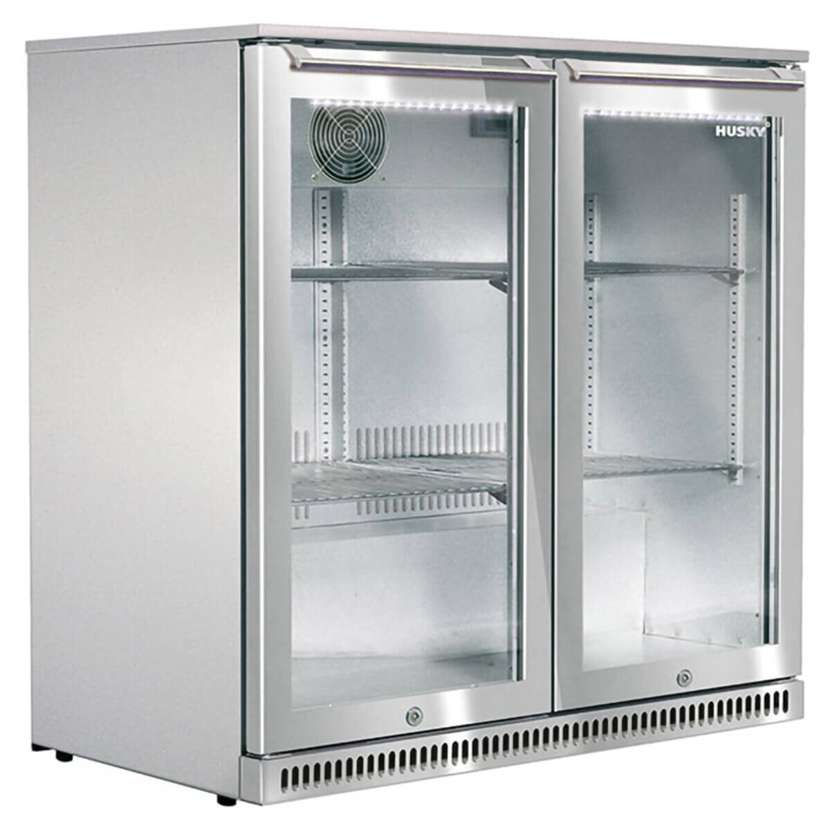 Husky 190L Double Door Outdoor Beverage Fridge Stainless Steel ALFC2840EL