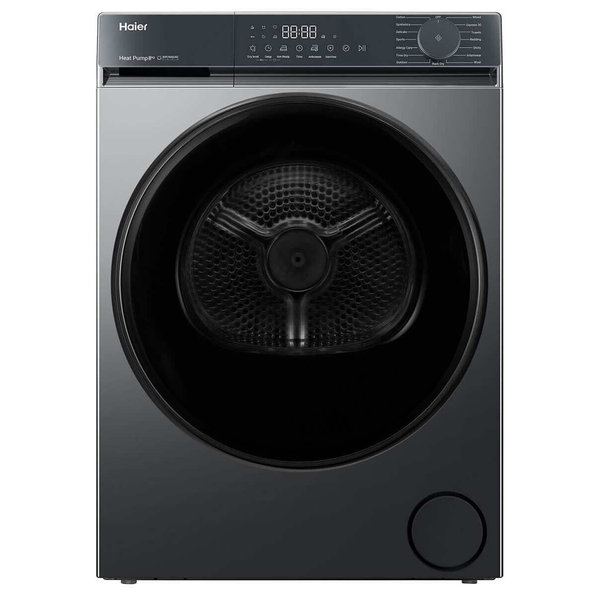Haier 8kg Heat Pump Dryer Dark HDHPS80KB1