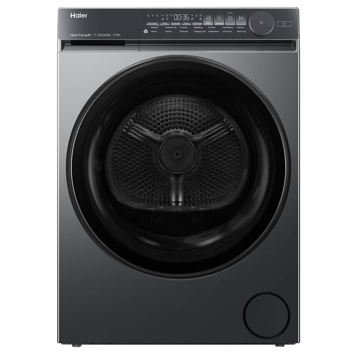 Haier 8kg Heat Pump Dryer Dark HDHPS80NB1