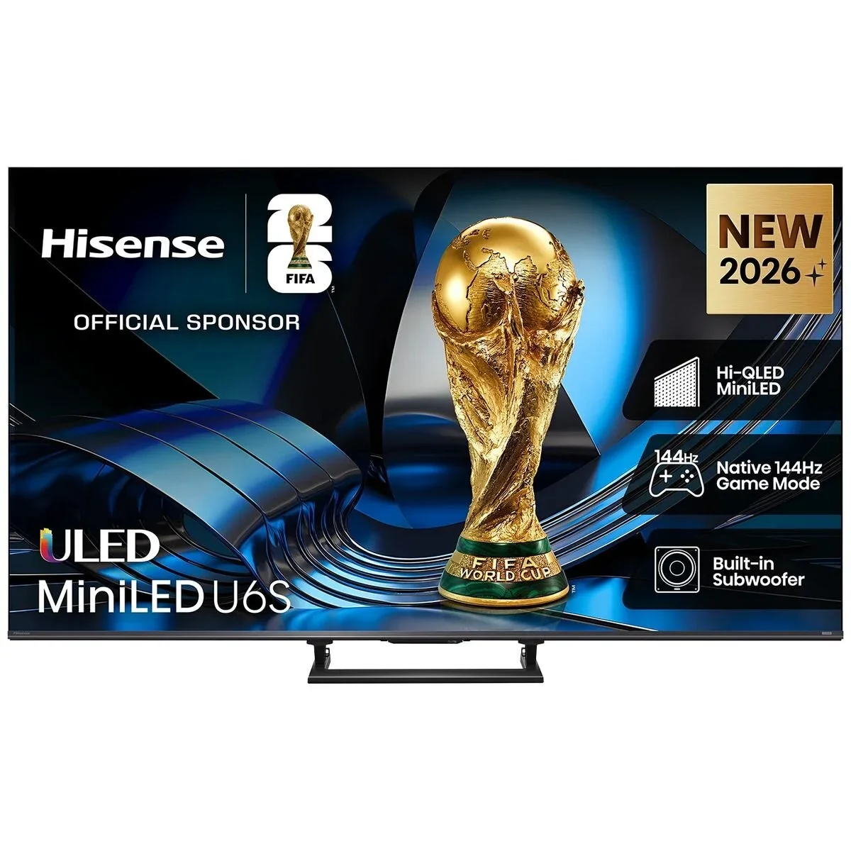 Hisense 75 Inch ULED MiniLED U6S 4K 144Hz Smart AI TV 75U6SAU [2026]