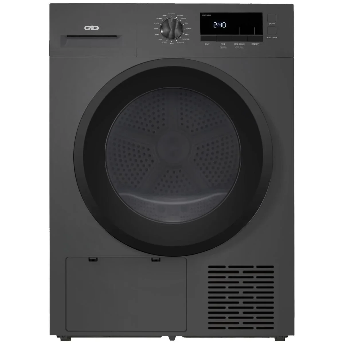 Mykin 10kg Heat Pump Dryer Black MHPD1000B