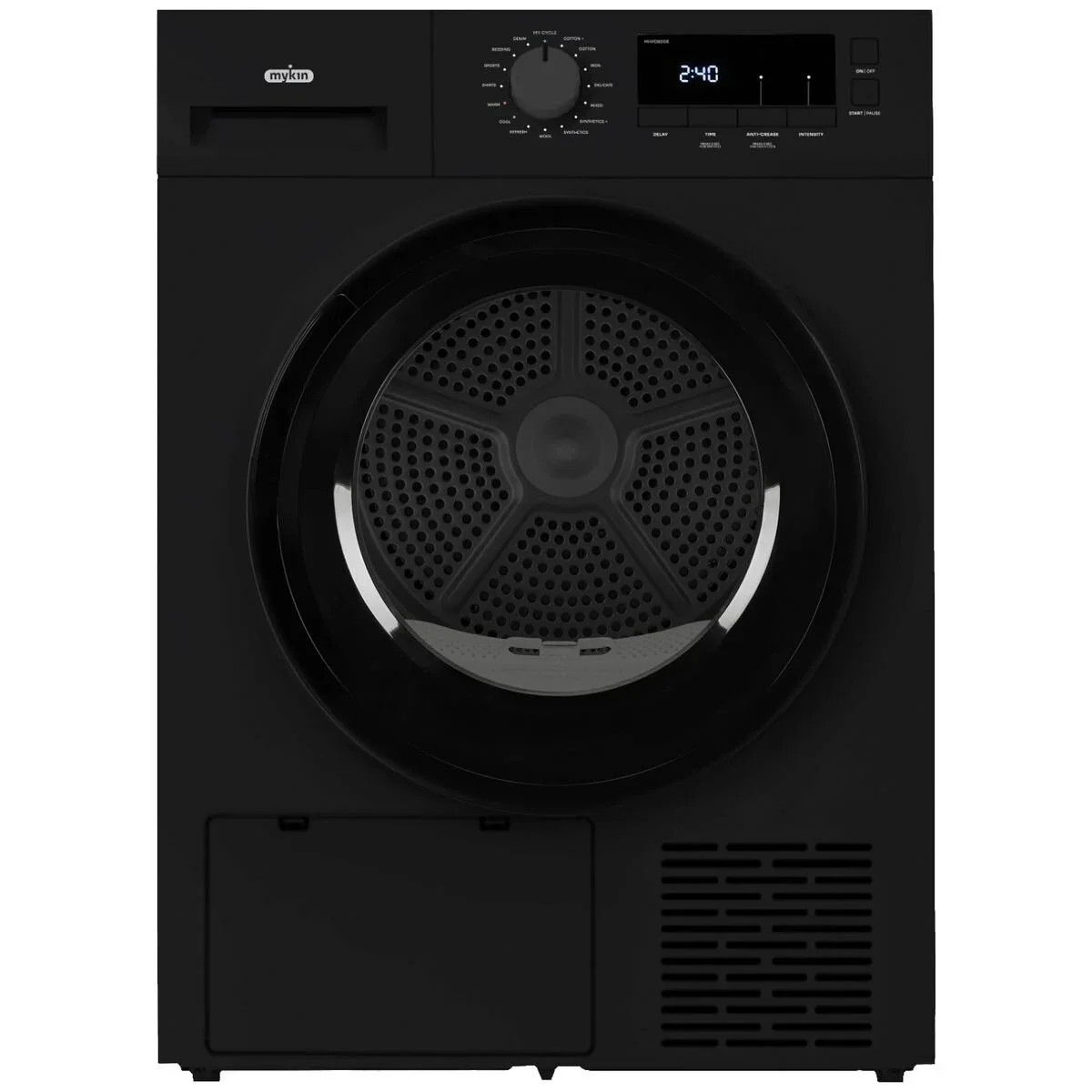 Mykin 8kg Heat Pump Dryer Black MHPD800B