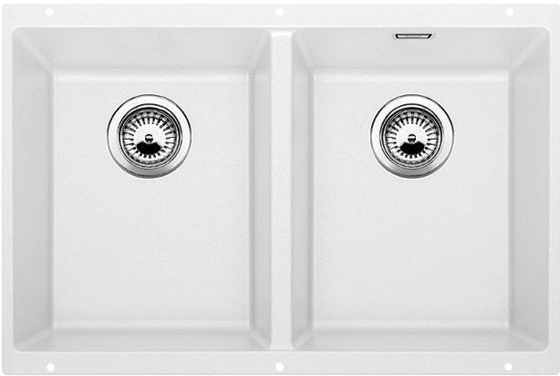 Blanco SUB350350UWK5 Subline Double Bowl Undermount Sink White