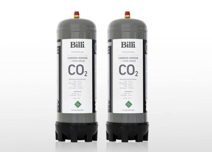 Billi 996912 2 Pack Sparkling Replacement CO2 Cylinder