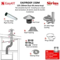 Sirius EASYROOF-150M 125-150mm Metal Roof Ducting Kit