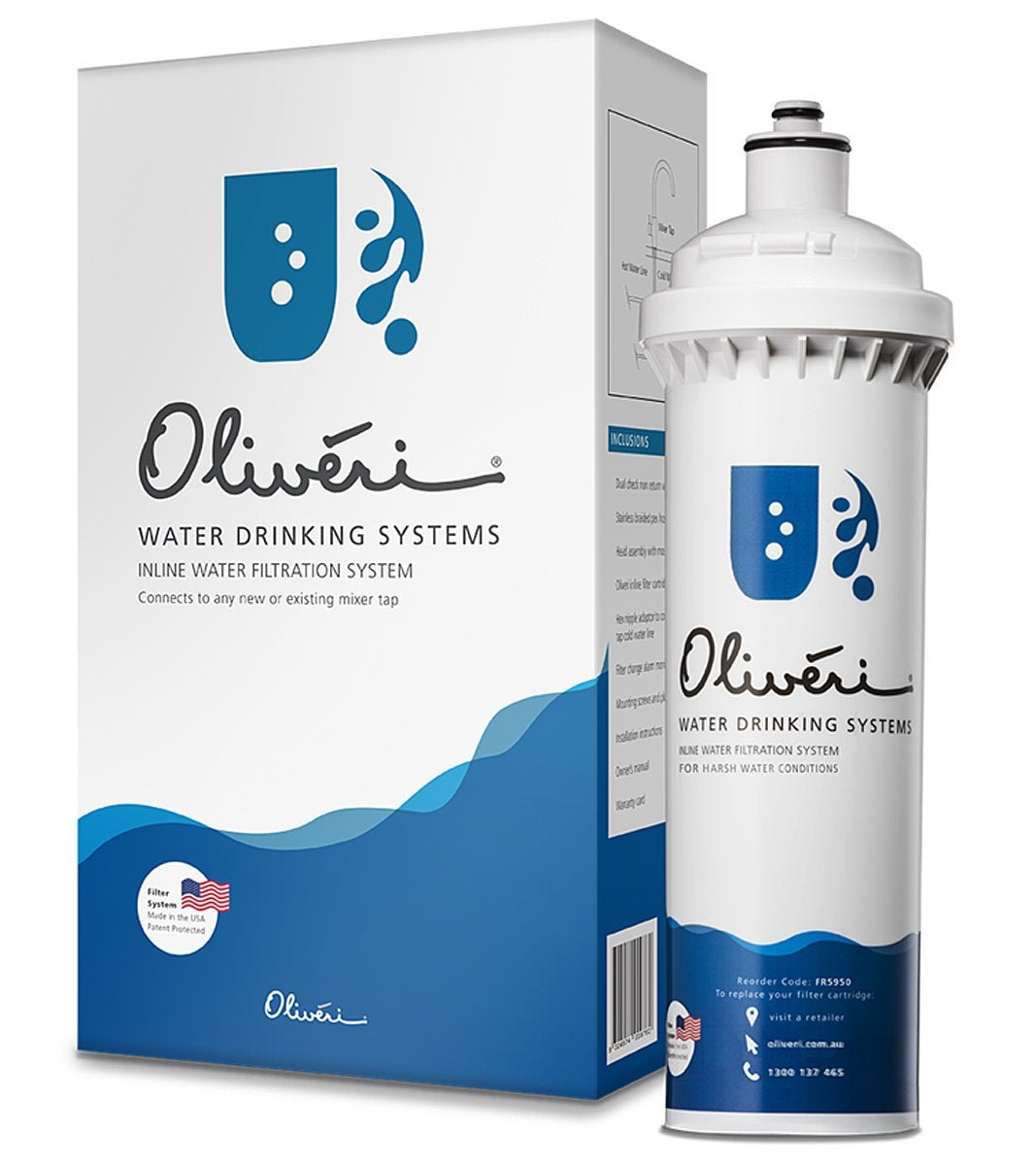Oliveri FS5050 Inline Water Filtration System Cartridge