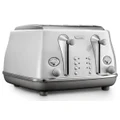 Delonghi Icona Capitals Four Slice Toaster Sydney White CTOC4003W