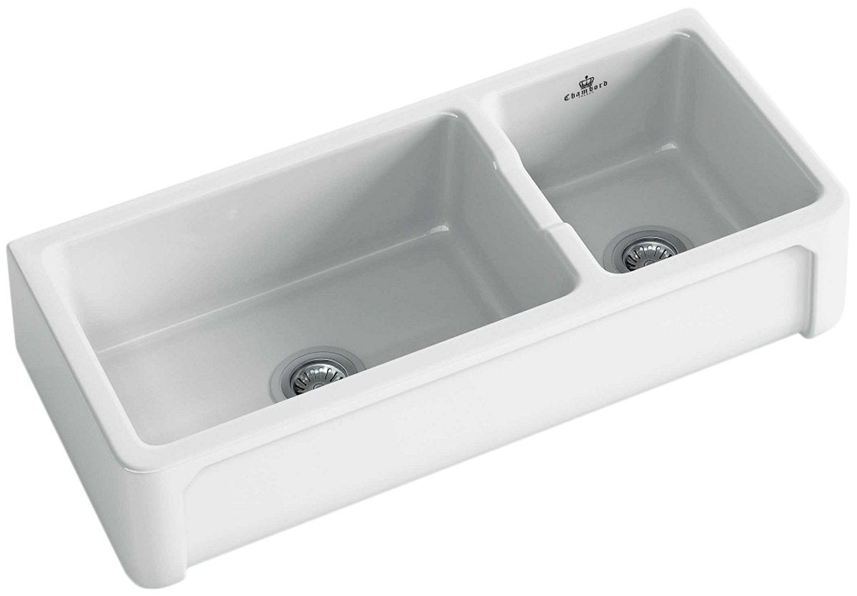 Abey HENRI-3W Chambord Henri 1 and 1/2 Bowl Fireclay Sink