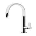 Gessi 37064W Oxygene Pull Out Dual Function Spray Kitchen Mixer Tap