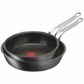 Tefal Jamie Oliver Cook's Classics Induction Non-Stick Hard Anodised 2 Piece Frypan Cookware Set H912S217