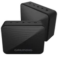 Grundig SOLO Portable Bluetooth Two Speaker Pack Black GLR7749-2PK