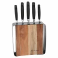 Stanley Rogers Framed Acacia 6 Piece Knife Block Set 41413