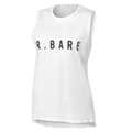 Running Bare Womens Easy Rider Muscle Tank White 16