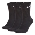 Nike Cushion Cushion Crew 3 Pack Socks Black L - WMN 10-13/MEN 8-12