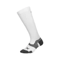 2XU Mens Vector Full Length Socks White / Grey M