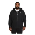 Nike Mens Sportswear Club Fleece Full-Zip Hoodie Black 2XL