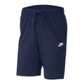Nike Mens Sportswear Club Jersey Shorts Navy M