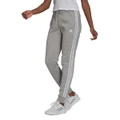 adidas Womens Essentials 3-Stripes Slim Fleece Track Pants Grey S