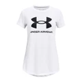 Under Armour Girls Live Sportstyle Graphic Tee White XS