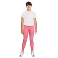 Nike Girls Dri-FIT AOP Leggings Pink/White L