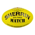 Sherrin Match Australian Rules Ball Yellow 3