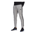 adidas Mens Essentials 3-Stripes Fleece Tapered Cuff Track Pants Grey XXL