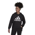 adidas Womens Essentials Boyfriend Logo Pullover Hoodie Black XS