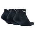 Nike Unisex Cushion Low Cut 3 Pack Socks Black S - YTH 3Y-5Y/WM 4-6