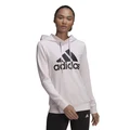 adidas Womens Essentials Relaxed Logo Pullover Hoodie Grey XS