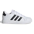adidas Grand Court 2.0 Kids Casual Shoes White/Black US 11