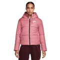 Nike Womens Sportswear Therma-FIT RPL Classic Tape Jacket Berry L
