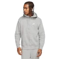 Nike Mens Sportswear Club Fleece Full Zip Hoodie Darkgrey 3XL
