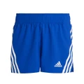 adidas Girls Aeroready 3 Stripes Woven Shorts Blue 14