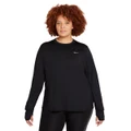 Nike Womens Running Crew Top (Plus Size) Black XXL