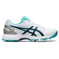 Asics GEL 350 Not Out Spike Cricket Shoes White/Blue US 8