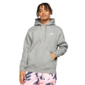 Nike Mens Sportswear Club Fleece Pullover Hoodie Grey M