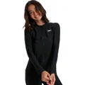 Speedo Womens Zip Long Sleeve Top Black XL