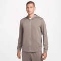 Nike Mens Dri-Fit Full Zip Yoga Jacket Grey M