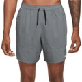 Nike Mens Dri-FIT Stride Brief-Lined Running Shorts Grey XXL