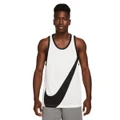 Nike Mens Dri-FIT Basketball Crossover Swoosh Jersey White S